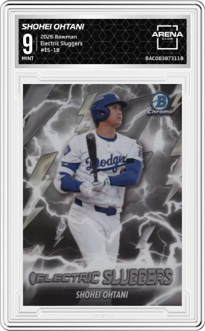 2026 Bowman Electric Sluggers Shohei Ohtani #ES-18 ARENA CLUB 9