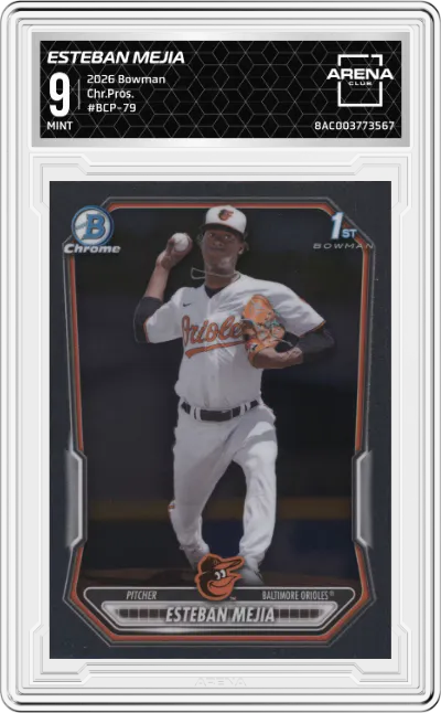 2026 Bowman Chr.Pros. Esteban Mejia ARENA CLUB 9