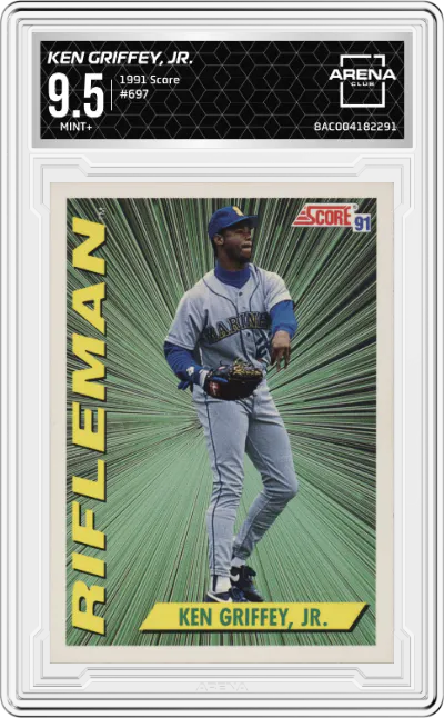 1991 Score Ken Griffey, Jr. #697 ARENA CLUB 9.5