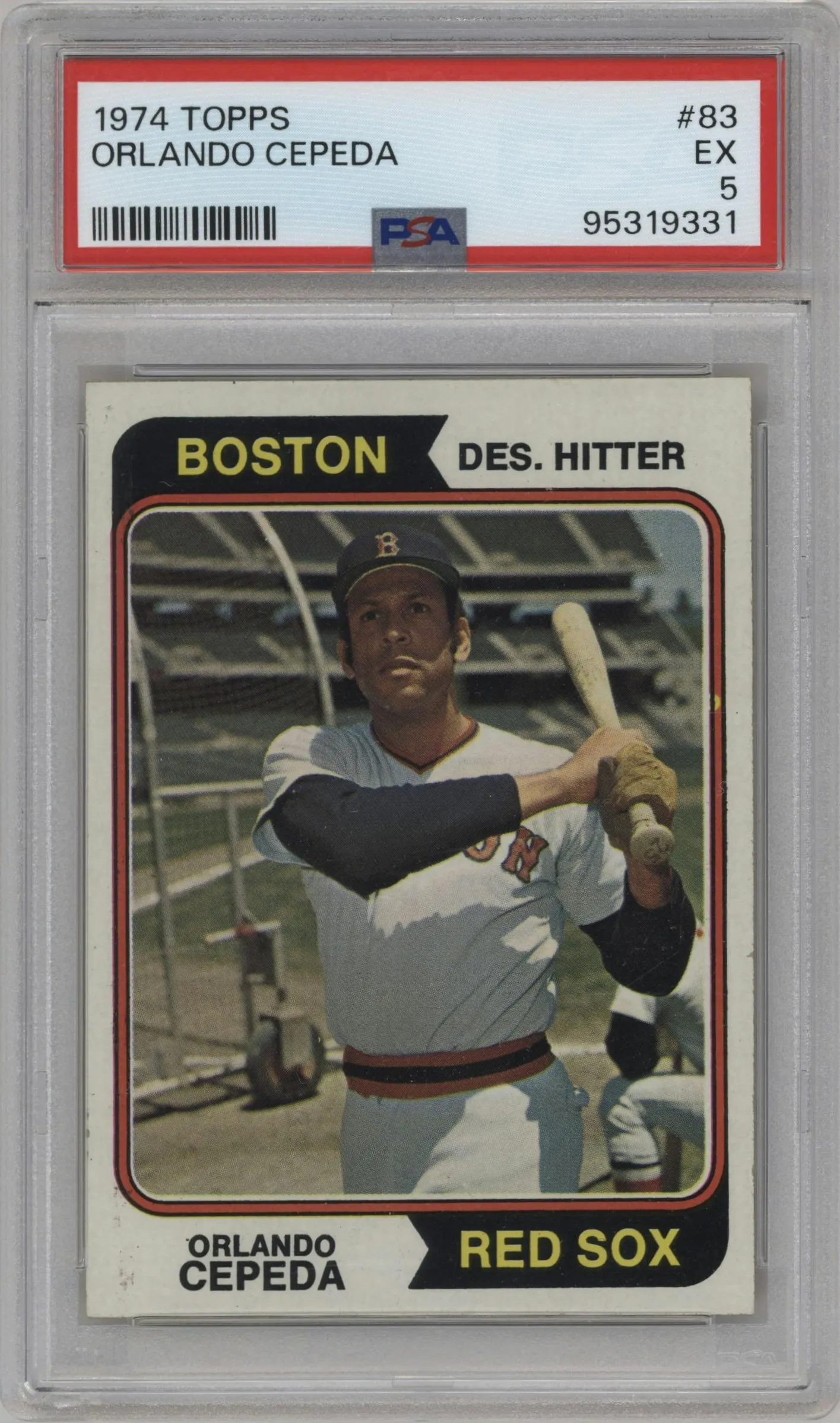 1974 Topps Orlando Cepeda #83 PSA 5