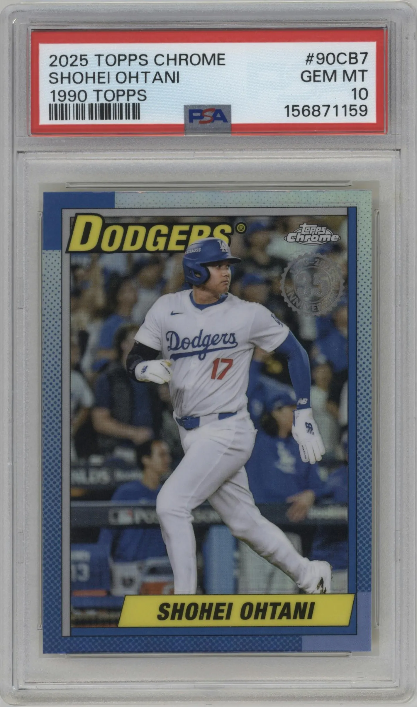 2025 Topps Chrome 1990 Topps Shohei Ohtani #90CB-7 PSA 10