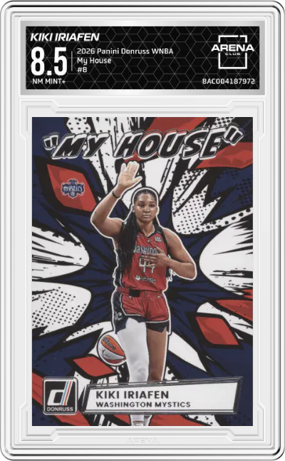 2026 Panini Donruss WNBA My House Kiki Iriafen #8 ARENA CLUB 8.5
