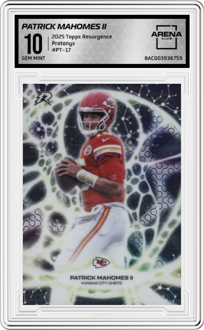 2025 Topps Resurgence Protonyx Patrick Mahomes II #PT-17 ARENA CLUB 10