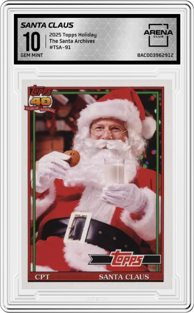 2025 Topps Holiday The Santa Archives Santa Claus ARENA CLUB 10