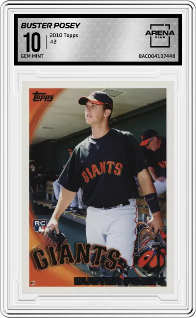 2010 Topps Buster Posey #2 ARENA CLUB 10