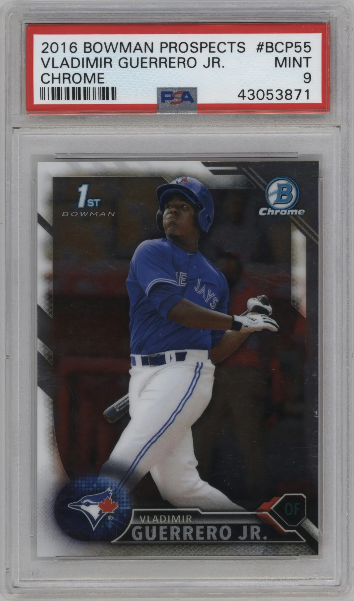 2016 Bowman Chr.Pros. Vladimir Guerrero Jr. #BCP55 PSA 9