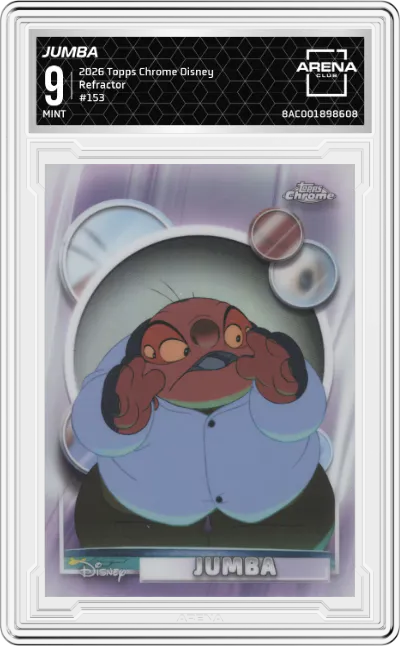 2026 Topps Chrome Disney Jumba Refractor #153 ARENA CLUB 9