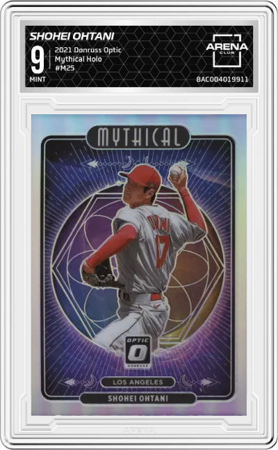 2021 Panini Donruss Optic Mythical Shohei Ohtani Holo #M25 ARENA CLUB 9