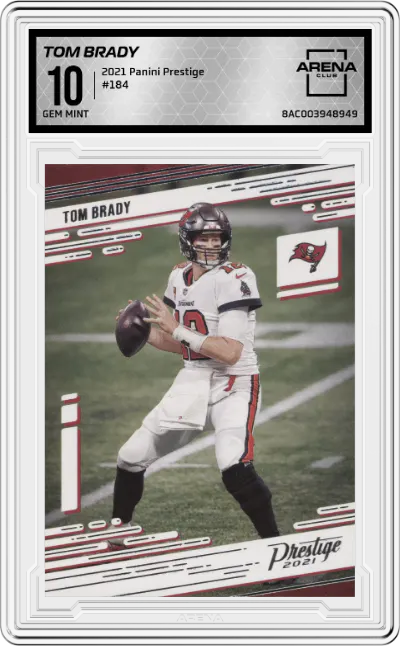 2021 Panini Prestige Tom Brady #184 ARENA CLUB 10