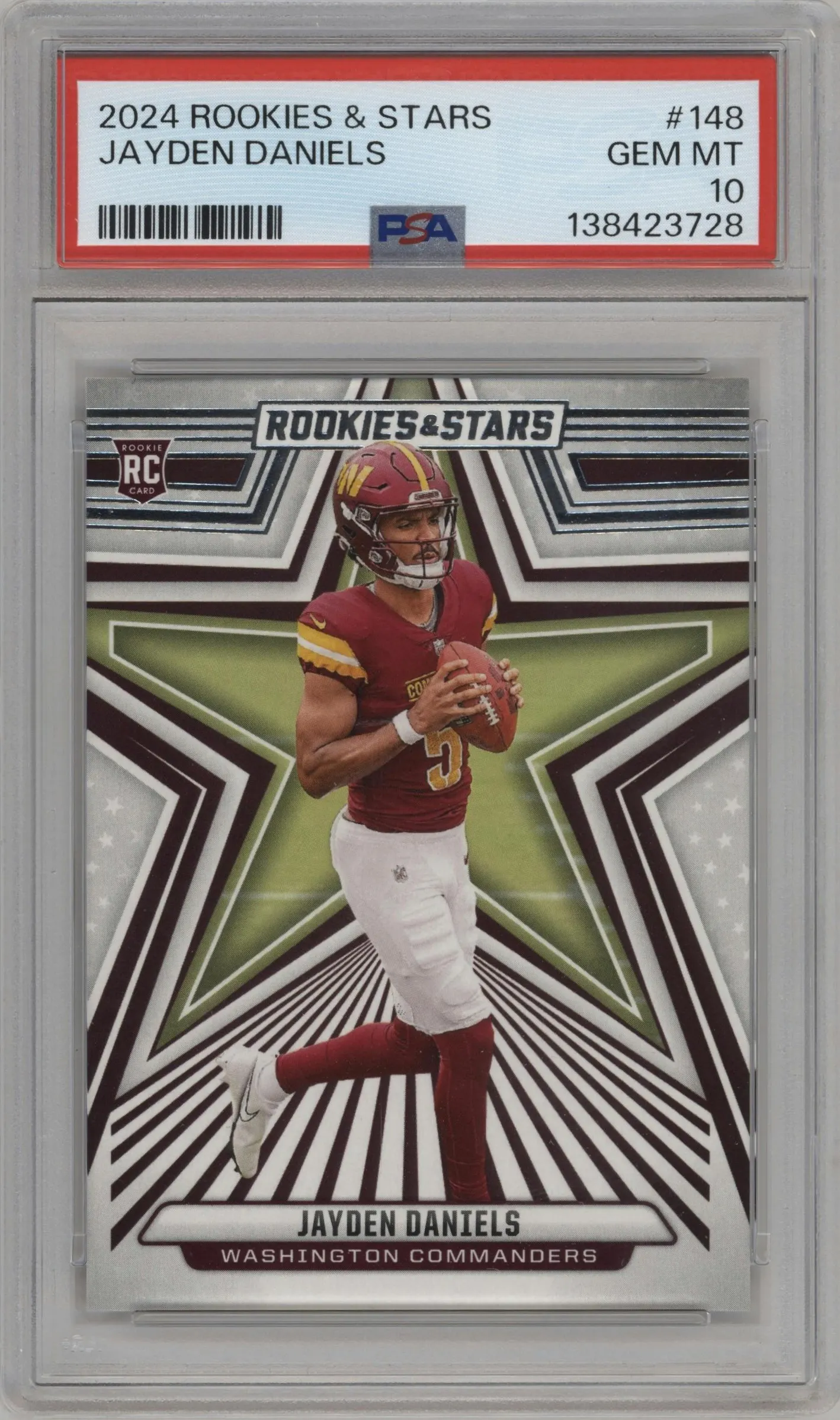 2024 Panini Rookies & Stars Jayden Daniels PSA 10