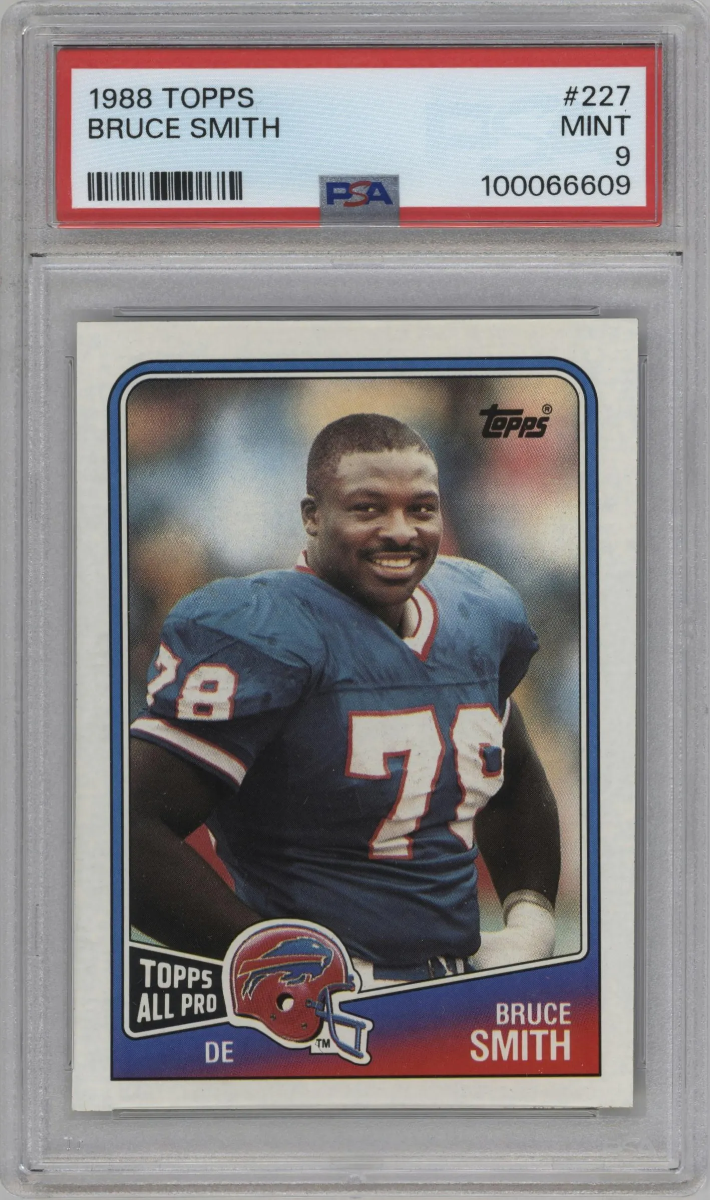 1988 Topps Bruce Smith #227 PSA 9