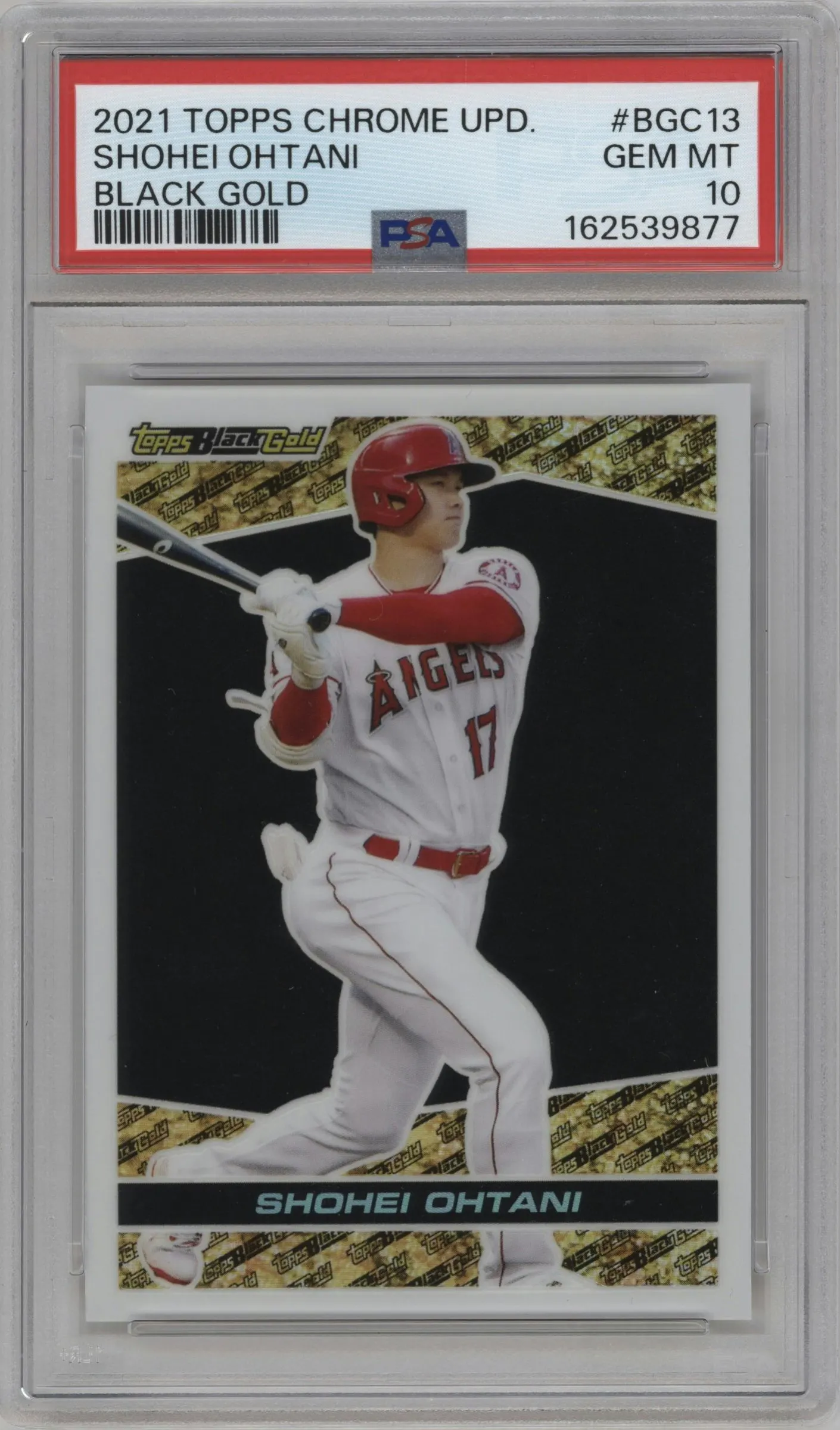 2021 Topps Chrome Update Black Gold Shohei Ohtani #BGC-13 PSA 10
