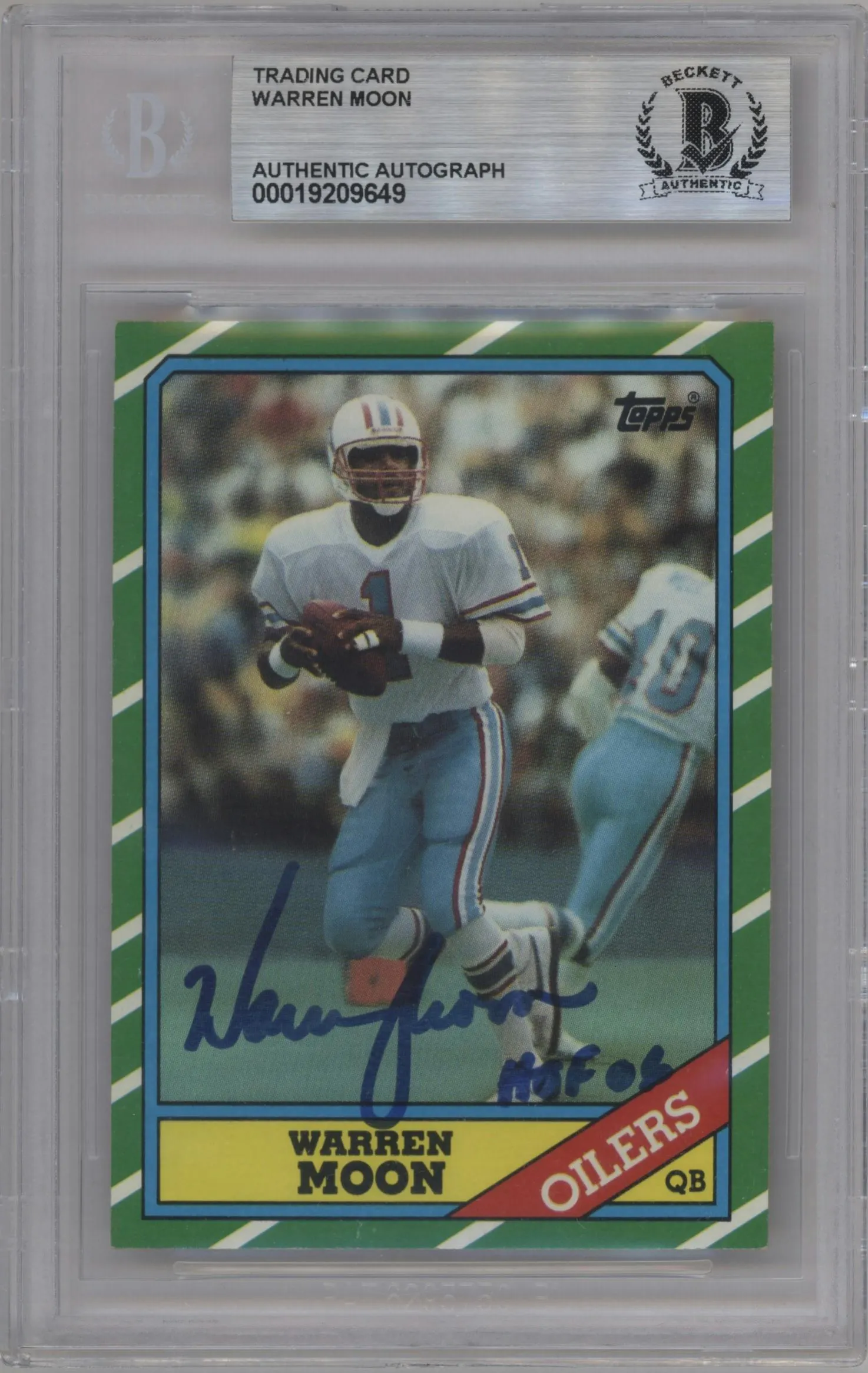 1986 Topps Warren Moon BGS AUTHENTIC #350 BGS