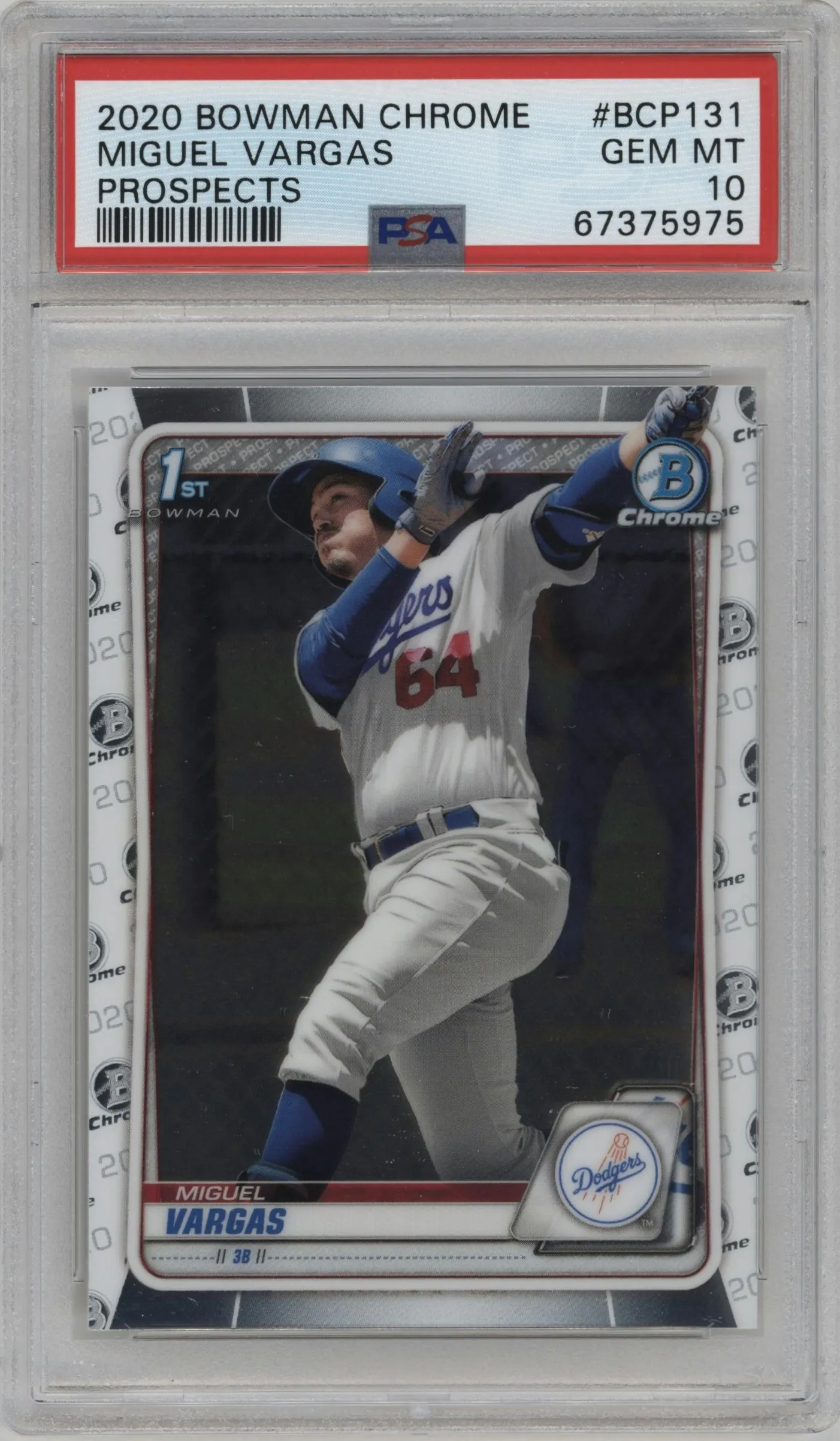 2020 Bowman Chr.Pros. Miguel Vargas #BCP-131 PSA 10