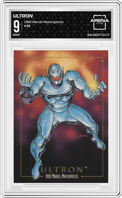 1992 SkyBox Marvel Masterpieces Ultron #98 ARENA CLUB 9