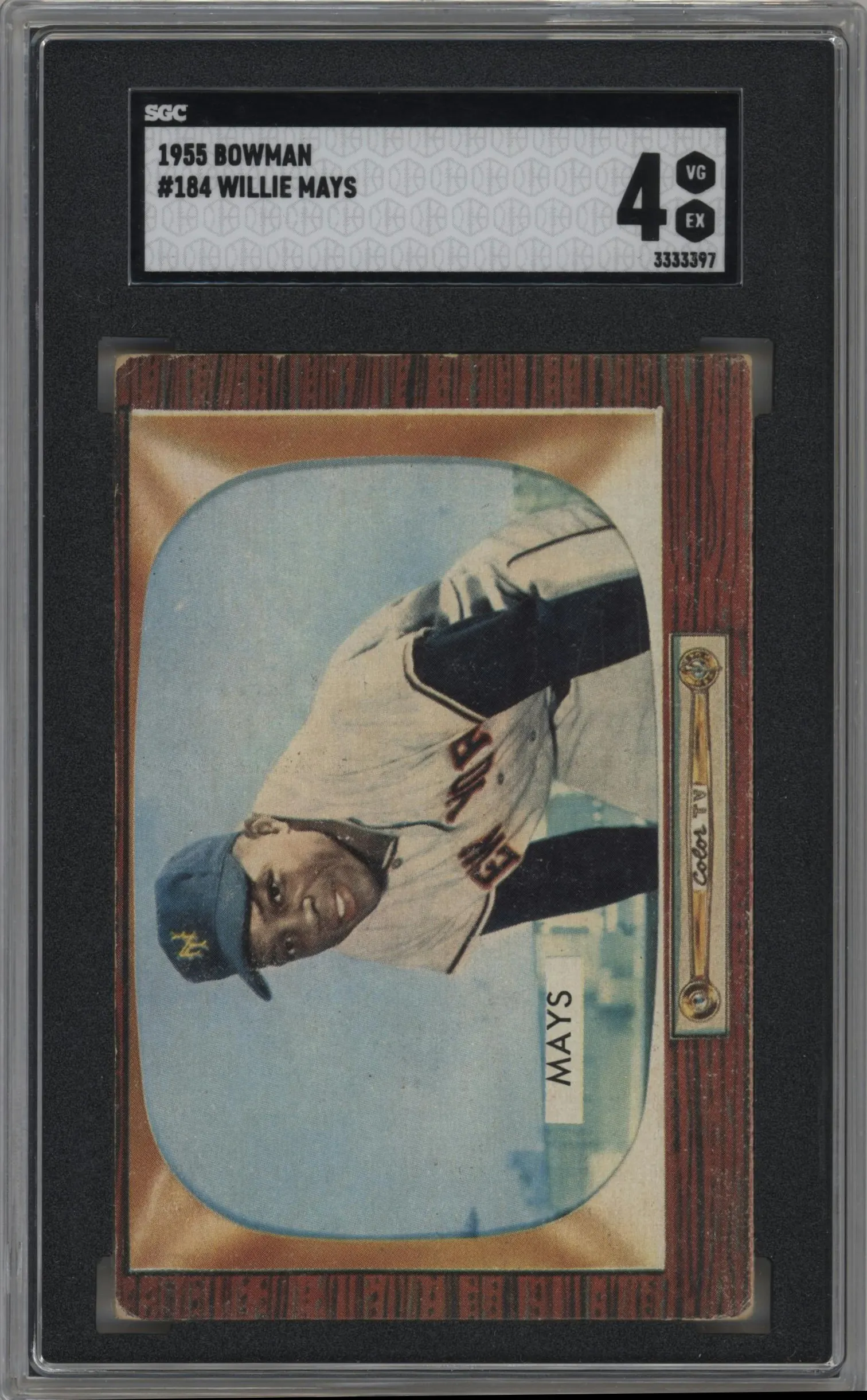 1955 Bowman Willie Mays #184 SGC 4