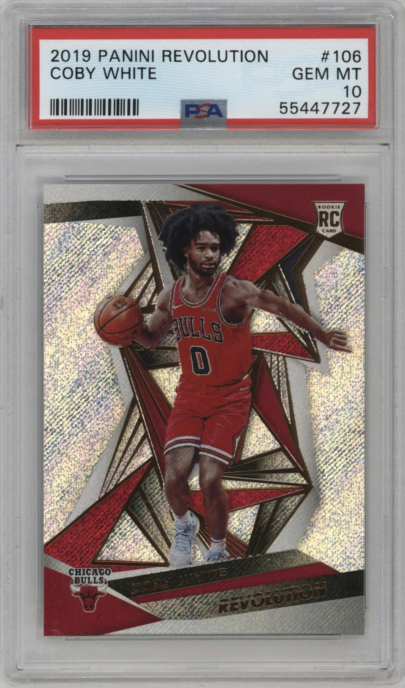 2019 Panini Revolution Coby White #106 PSA 10