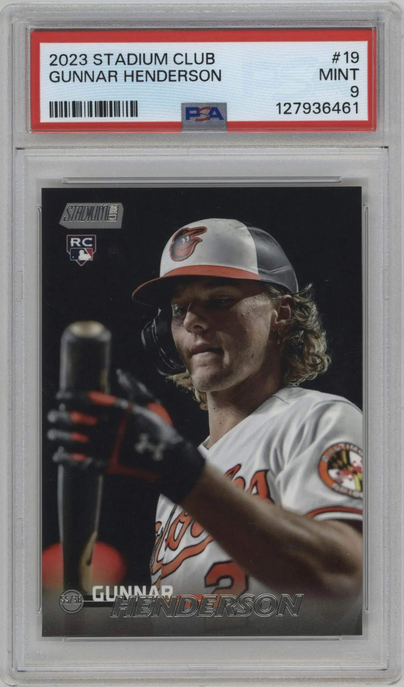 2023 Topps Stadium Club Gunnar Henderson #19 PSA 9