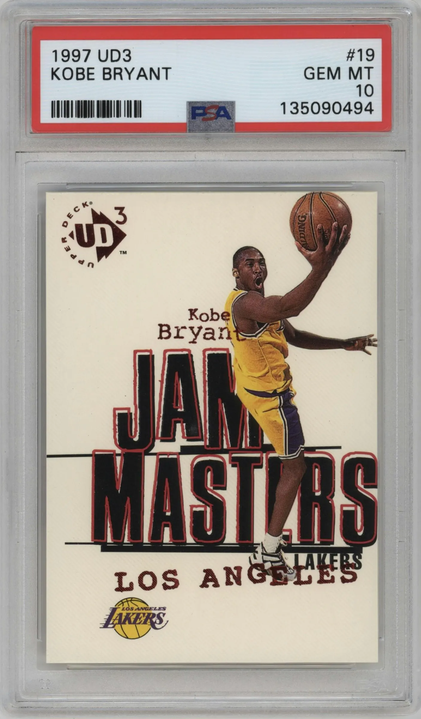 1997 Upper Deck UD3 Kobe Bryant #19 PSA 10