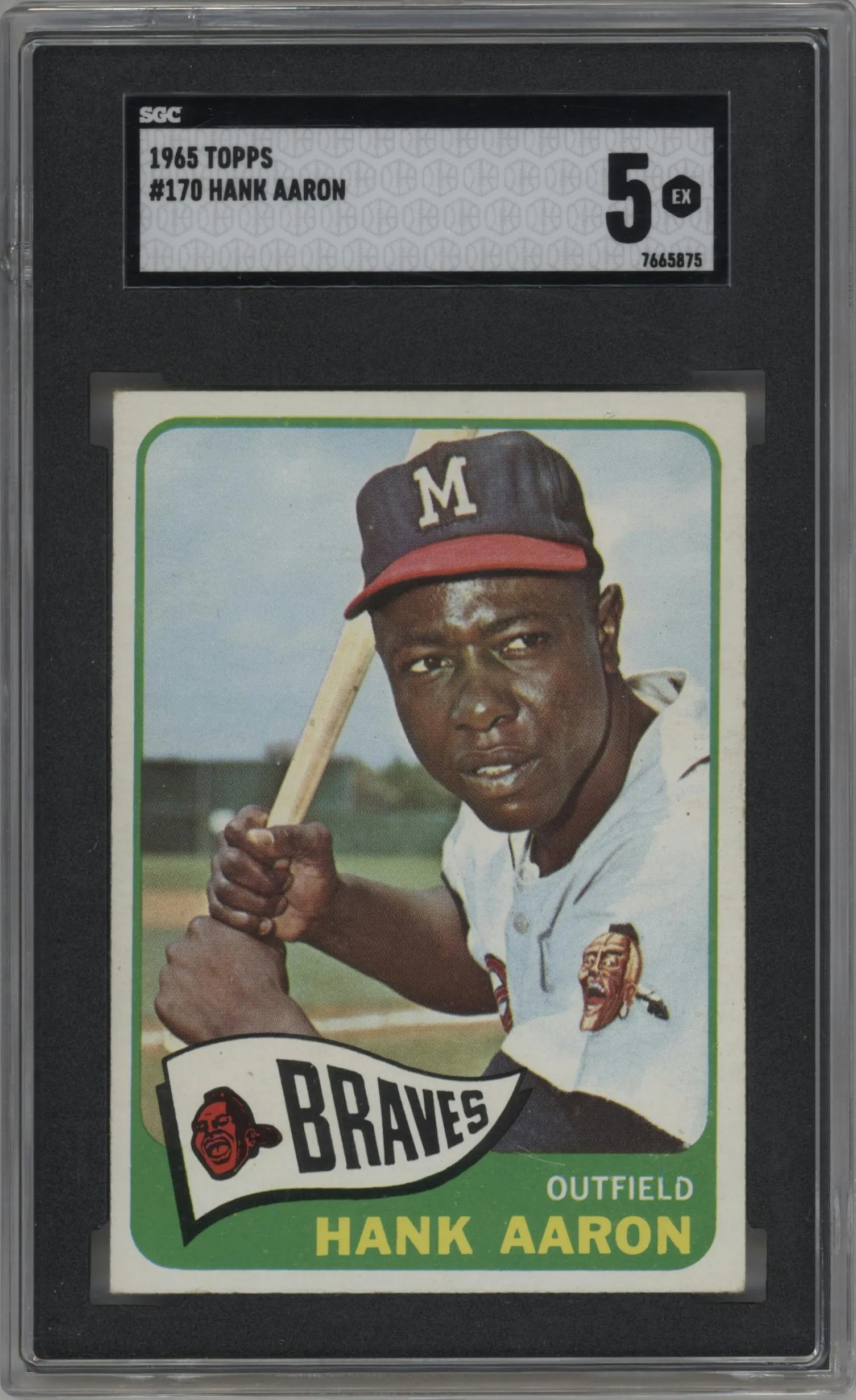 1965 Topps Hank Aaron #170 SGC 5