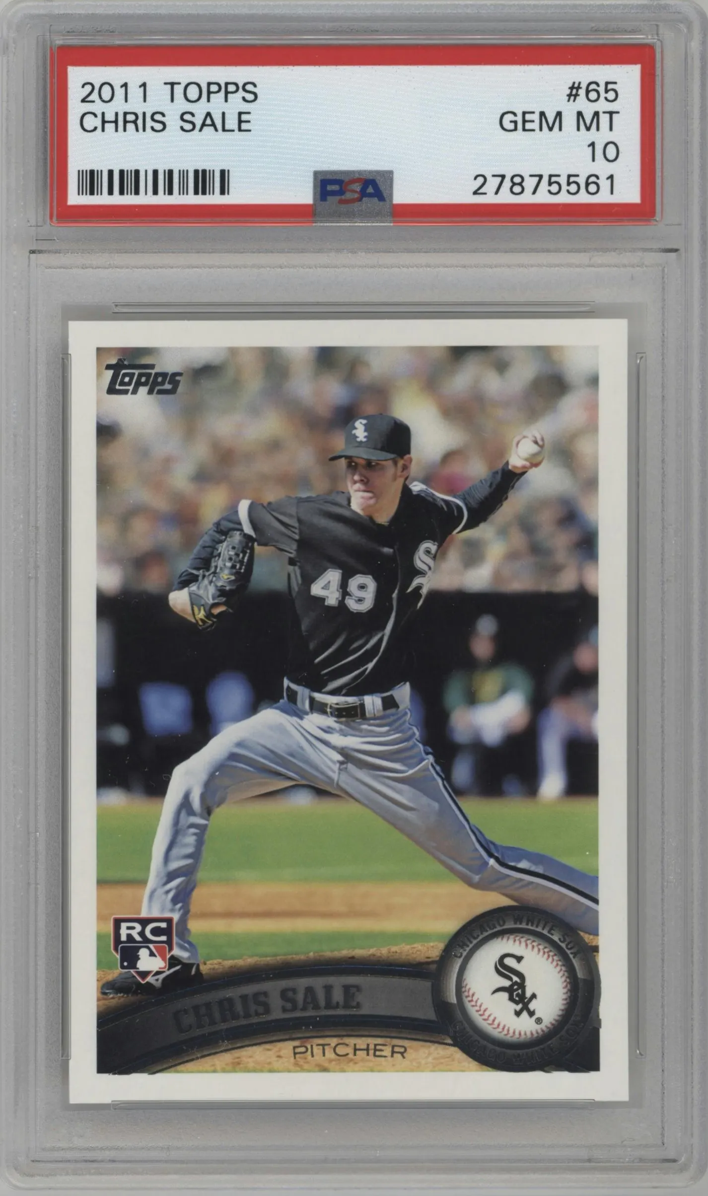 2011 Topps Chris Sale #65 PSA 10