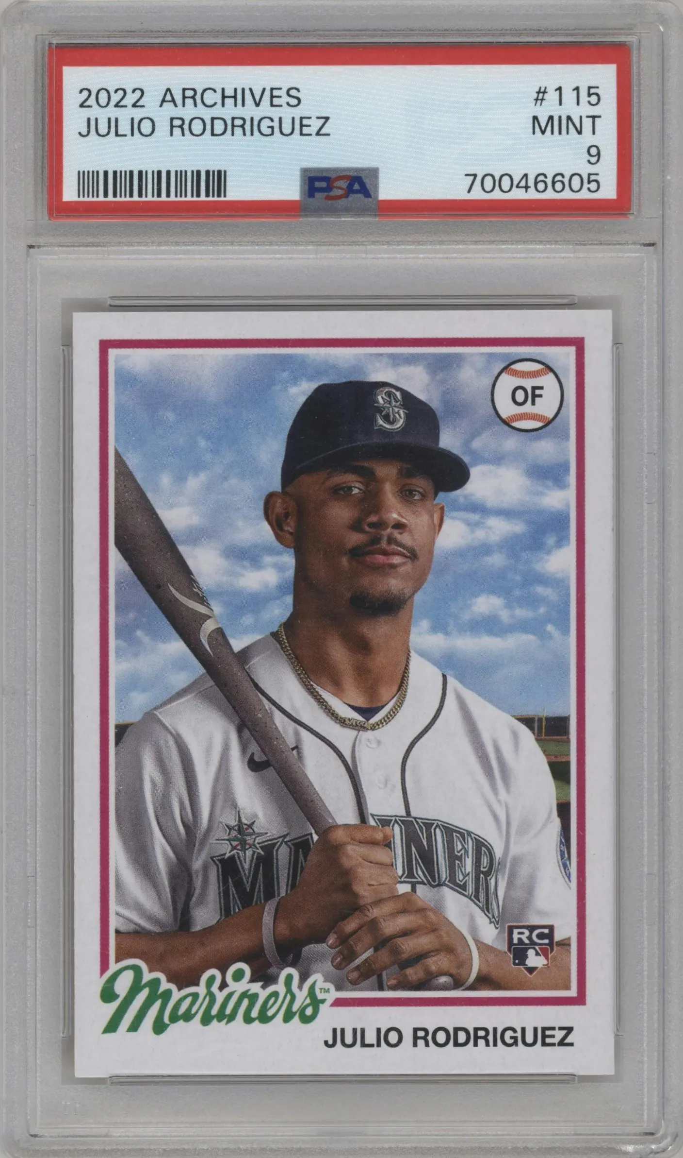 2022 Topps Archives 1978 Julio Rodriguez #115 PSA 9