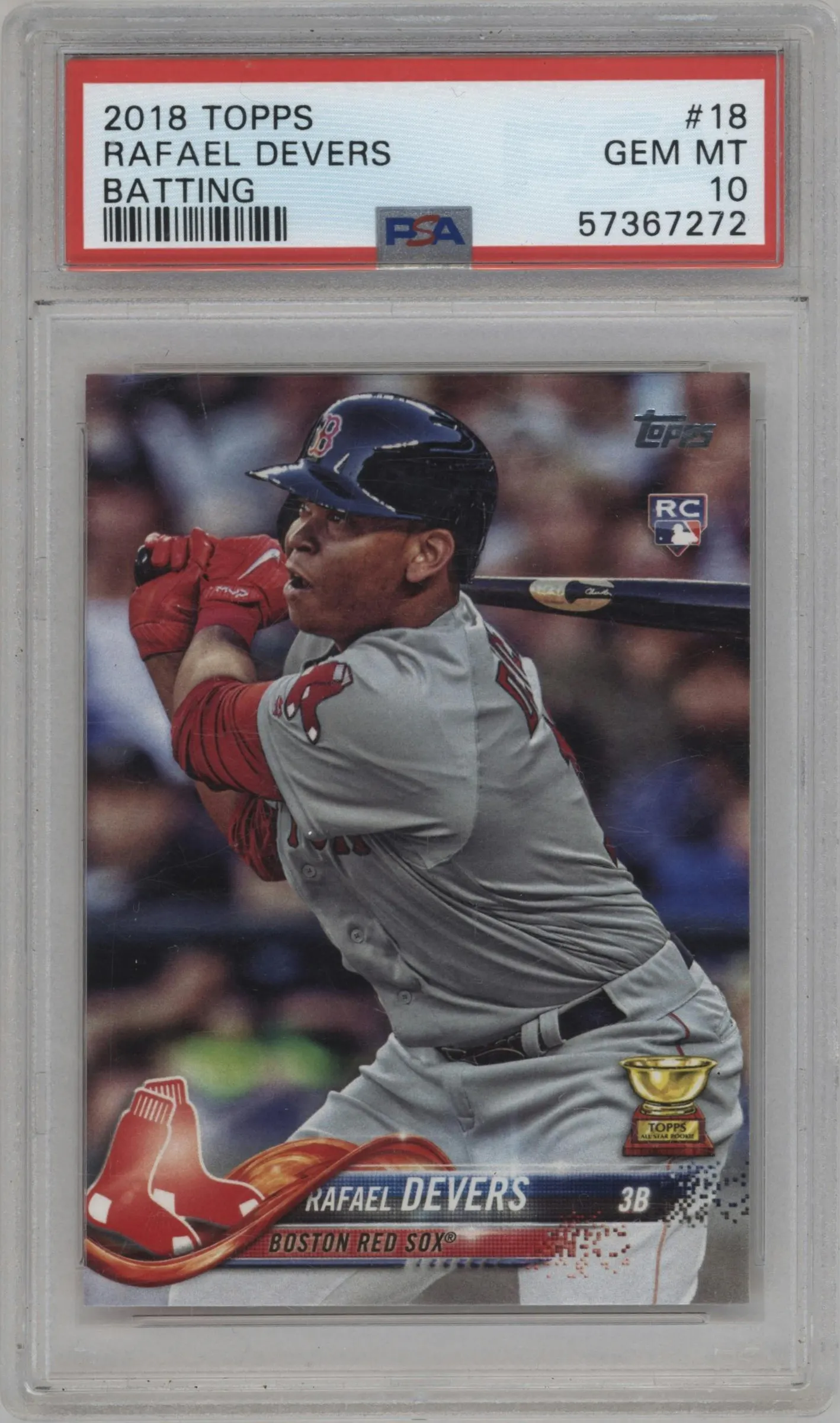 2018 Topps Series 1 Rafael Devers #18 PSA 10