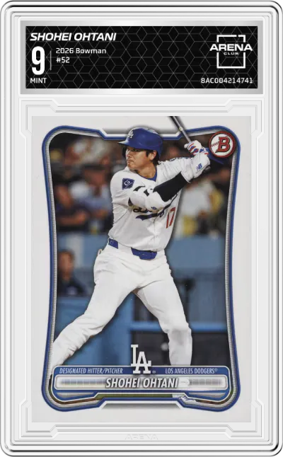 2026 Bowman Shohei Ohtani #52 ARENA CLUB 9