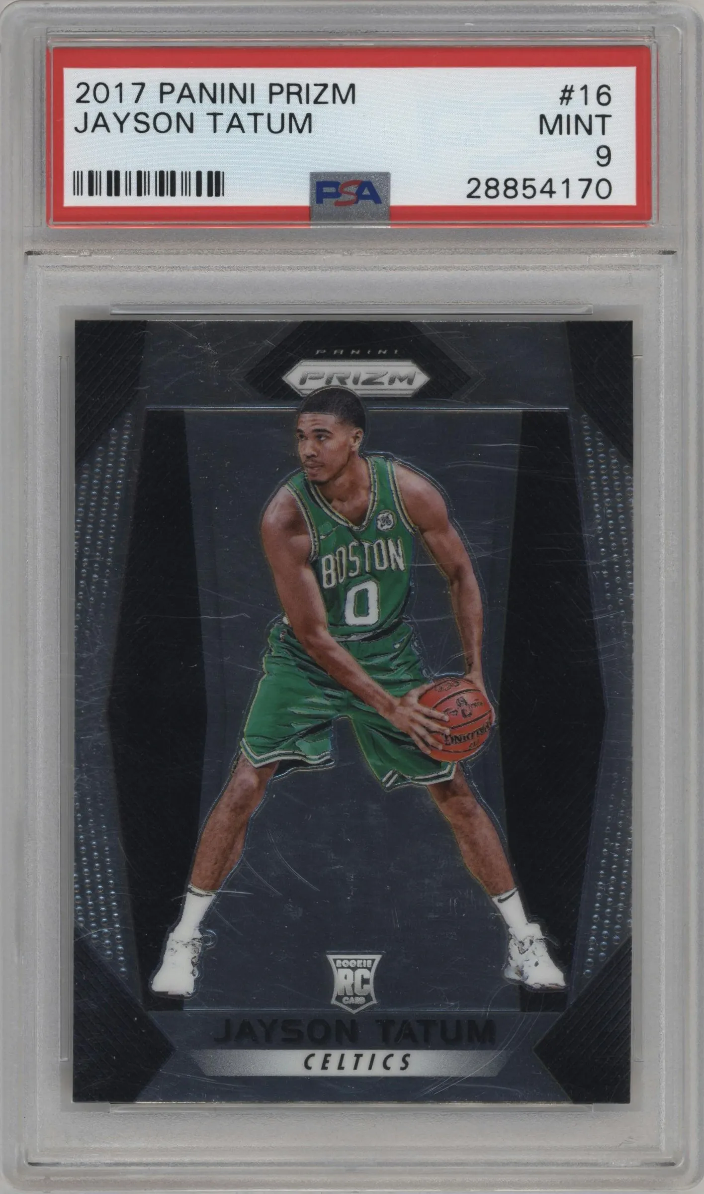 2017 Panini Prizm Jayson Tatum #16 PSA 9