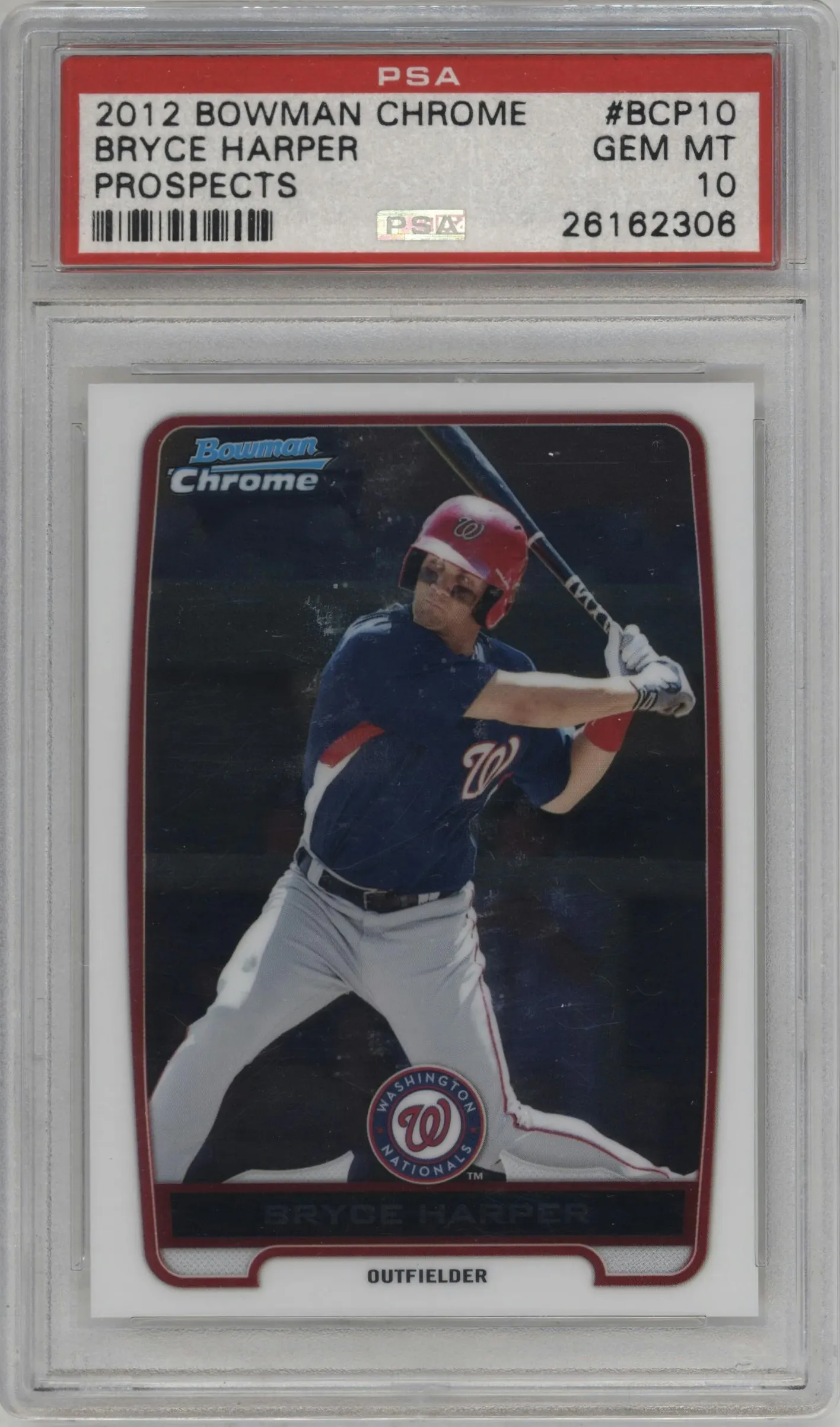 2012 Bowman Chr.Pros. Bryce Harper #BCP10 PSA 10