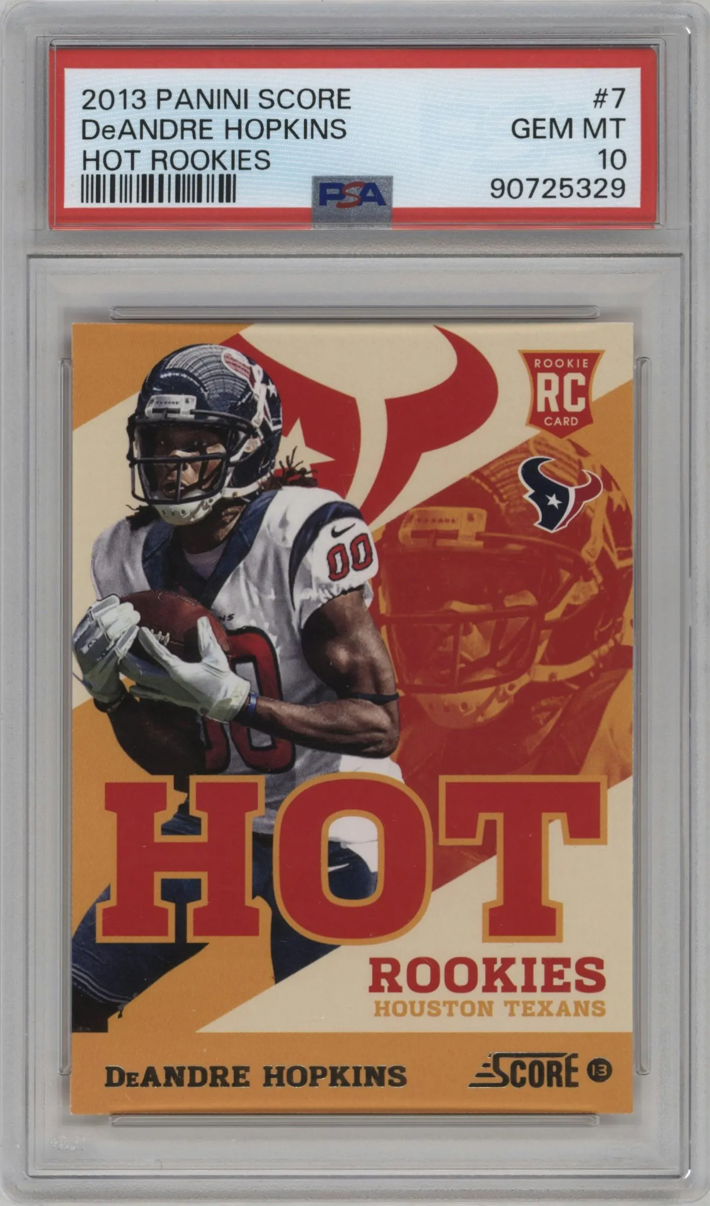 2013 Score Hot Rookies DeAndre Hopkins #7 PSA 10