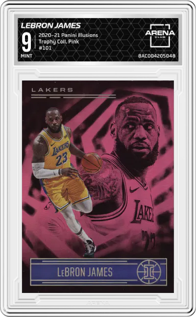 2020 Panini Illusions LeBron James Trophy Collection Pink #101 ARENA CLUB 9
