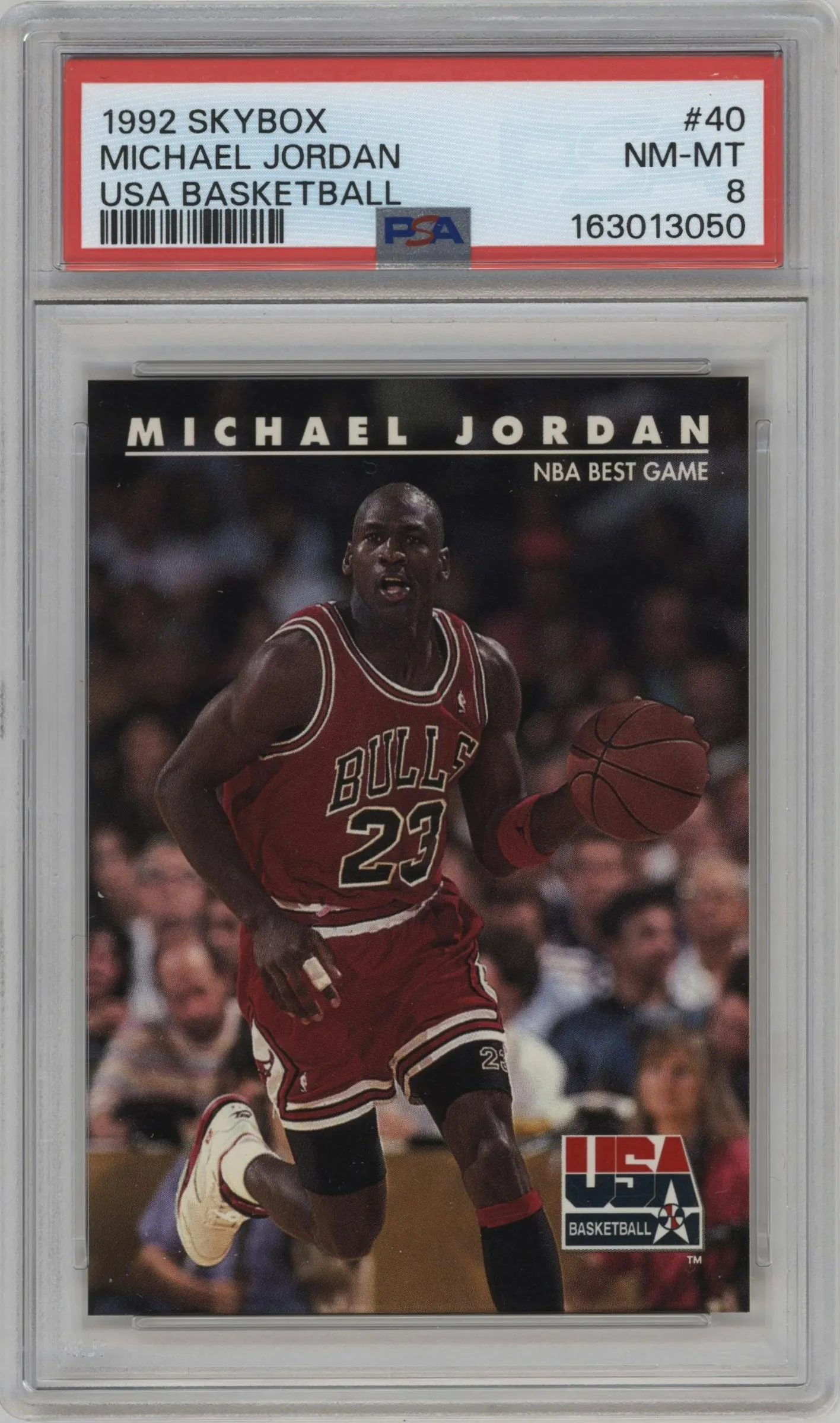 1992 Skybox USA Michael Jordan #40 PSA 8