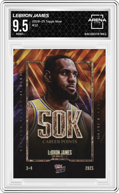 2024 Topps Now LeBron James ARENA CLUB 9.5