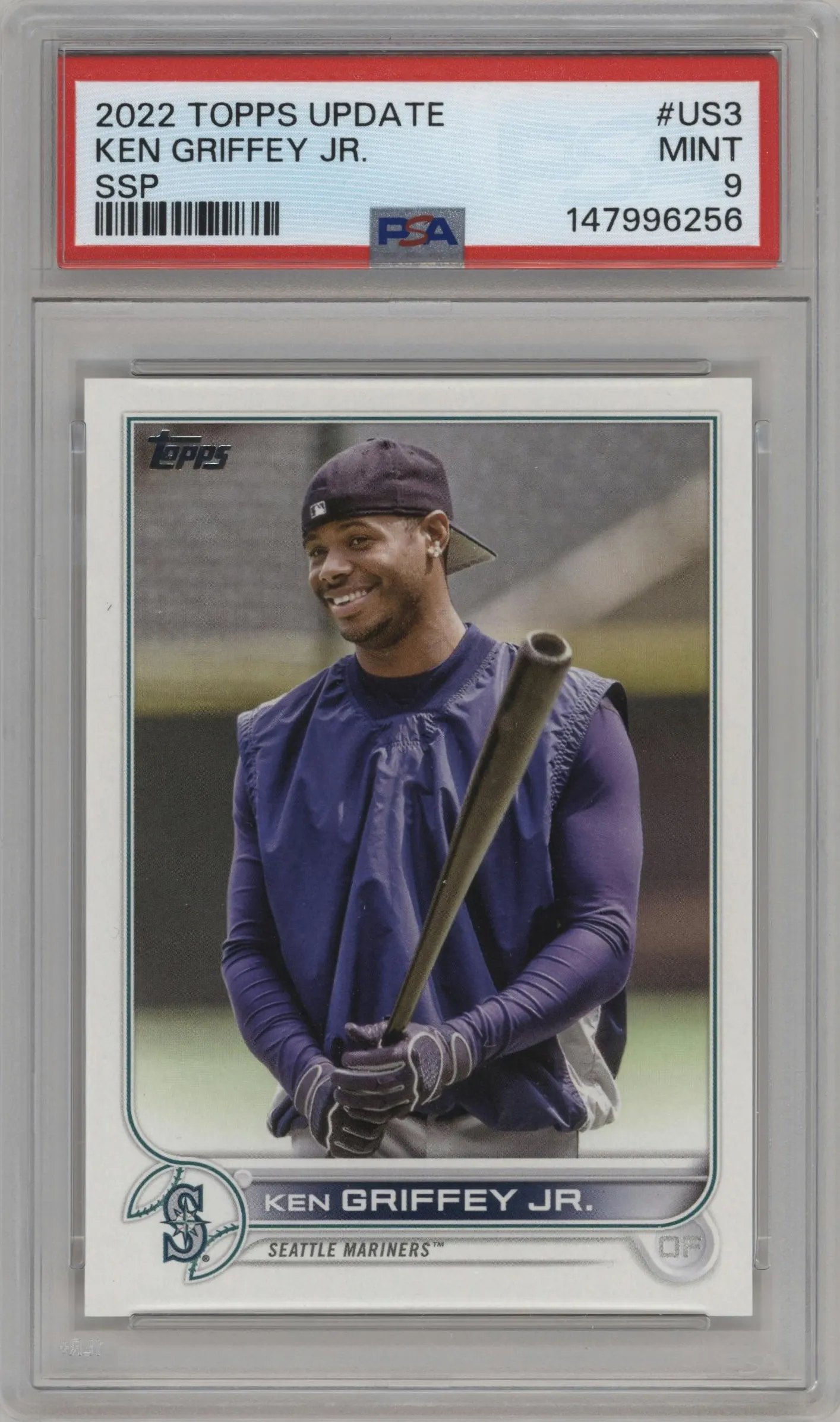 2022 Topps Update SSP Ken Griffey Jr. #US3 PSA 9
