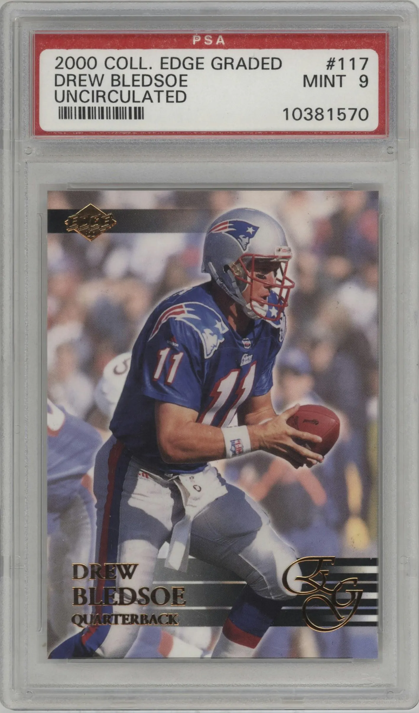2000 Collector's Edge EG Drew Bledsoe Uncirculated #117 PSA 9