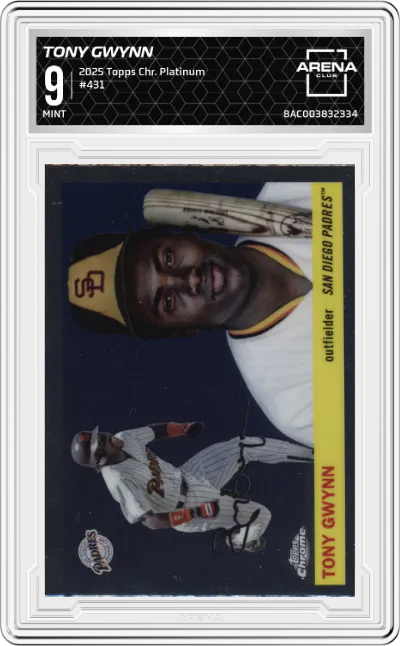 2025 Topps Chrome Platinum Tony Gwynn ARENA CLUB 9