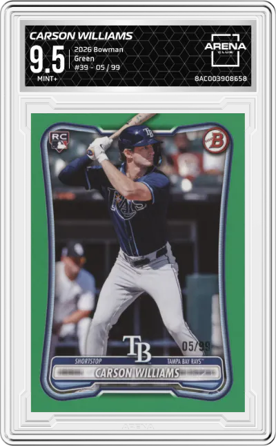 2026 Bowman Carson Williams Green #39 ARENA CLUB 9.5