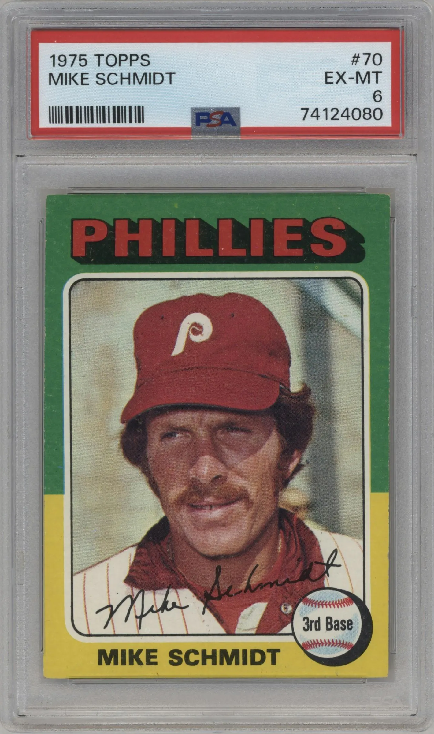 1975 Topps Mike Schmidt #70 PSA 6