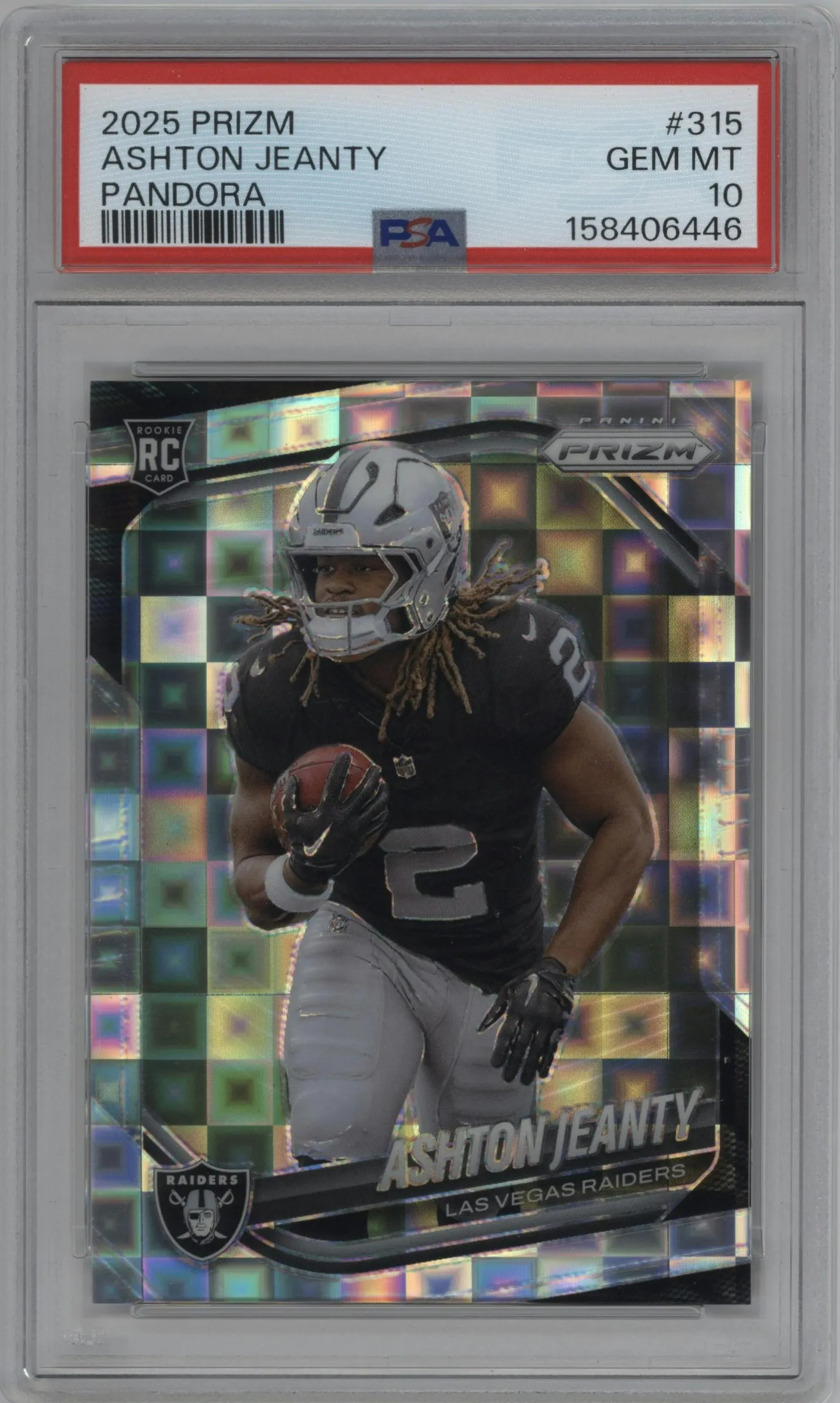 2025 Panini Prizm Ashton Jeanty Pandora #315 PSA 10