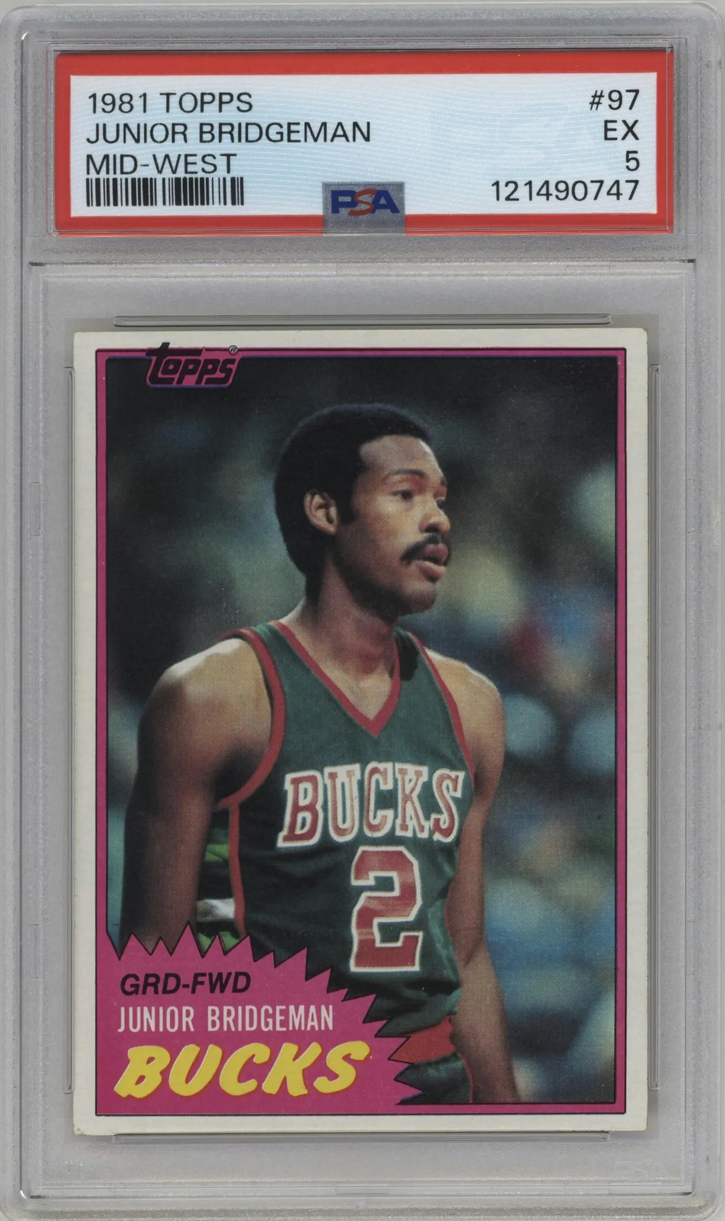 1981 Topps Junior Bridgeman #MW97 PSA 5
