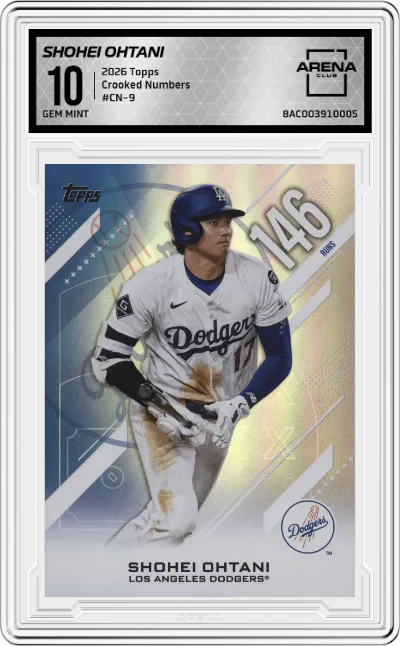 2026 Topps Crooked Numbers Shohei Ohtani #CN-9 ARENA CLUB 10