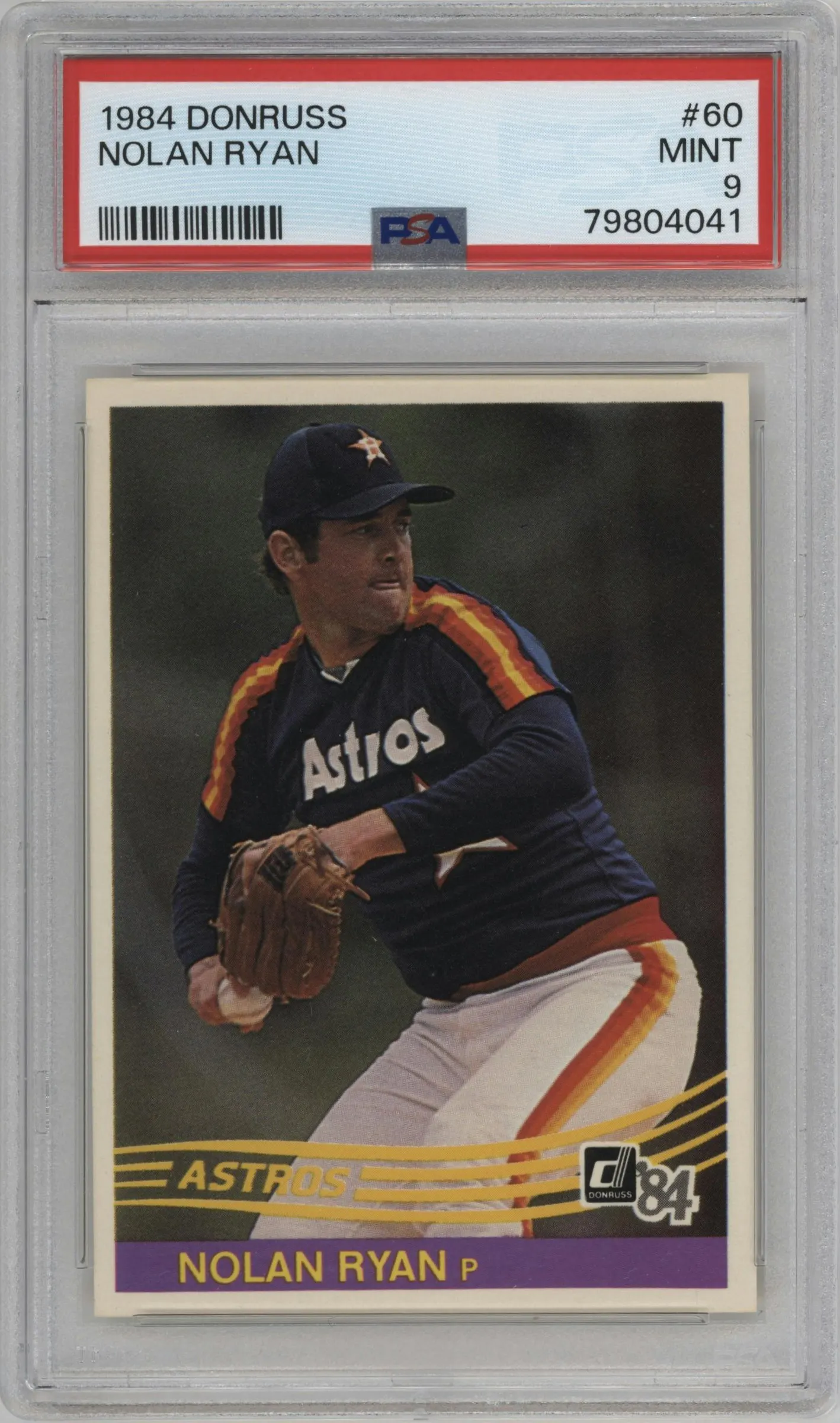 1984 Donruss Nolan Ryan #60 PSA 9