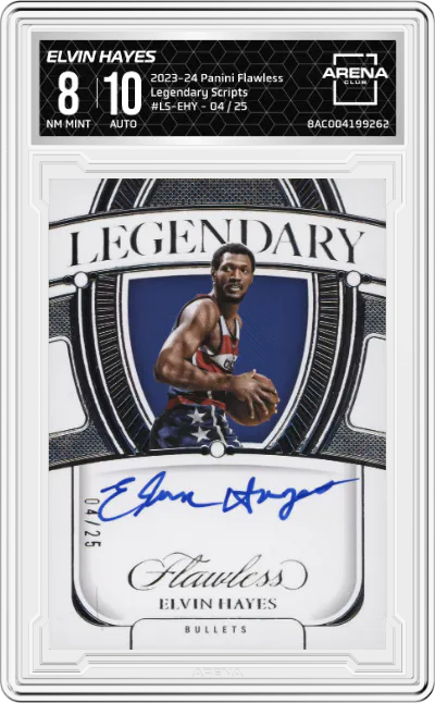 2023 Panini Flawless Legendary Scripts Elvin Hayes #LS-EHY ARENA CLUB 8