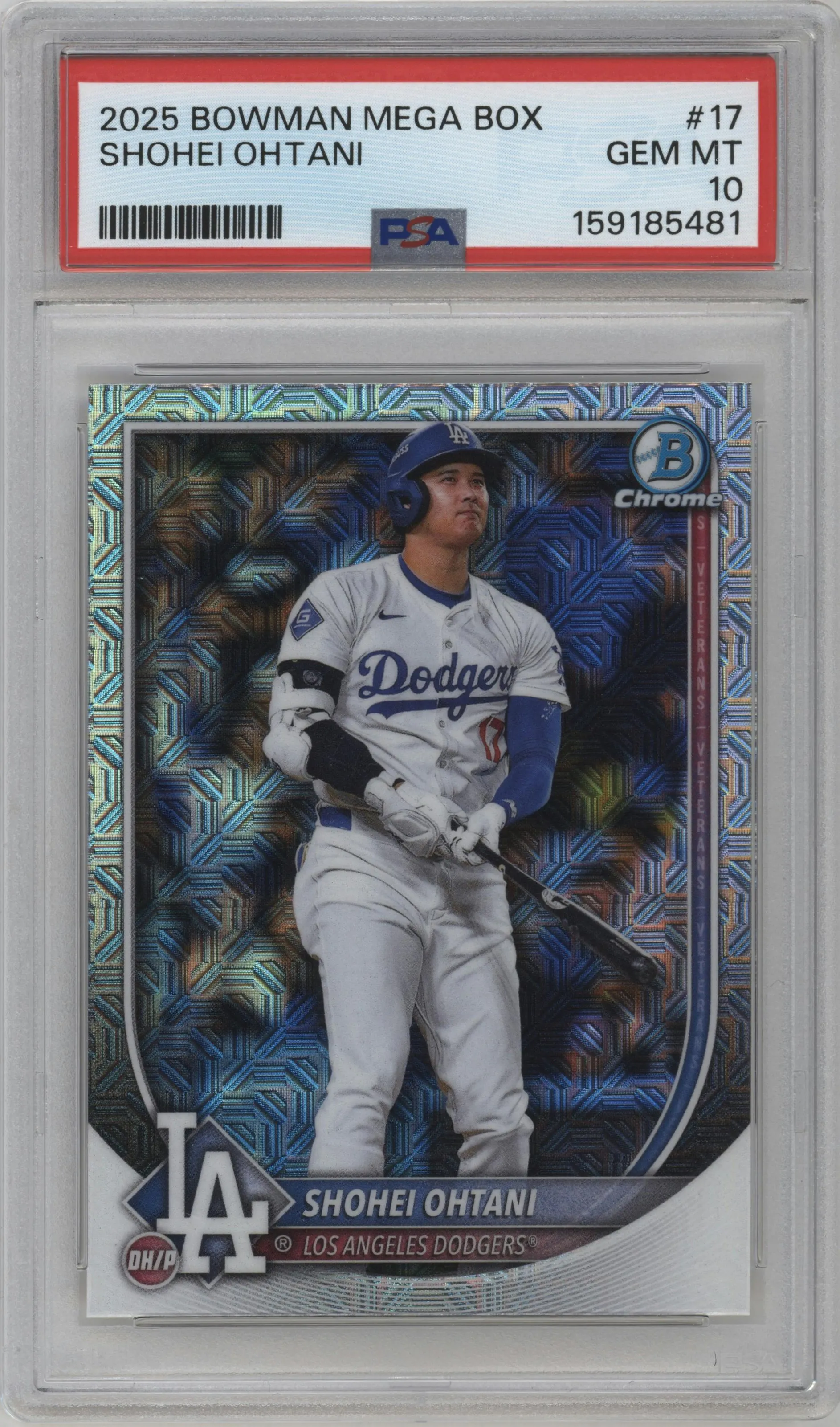 2025 Bowman Mega Box Chrome Shohei Ohtani PSA 10
