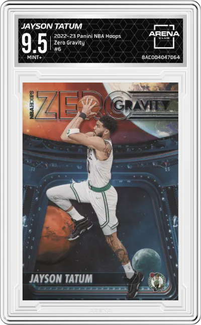 2022 Panini NBA Hoops Zero Gravity Jayson Tatum #6 ARENA CLUB 9.5