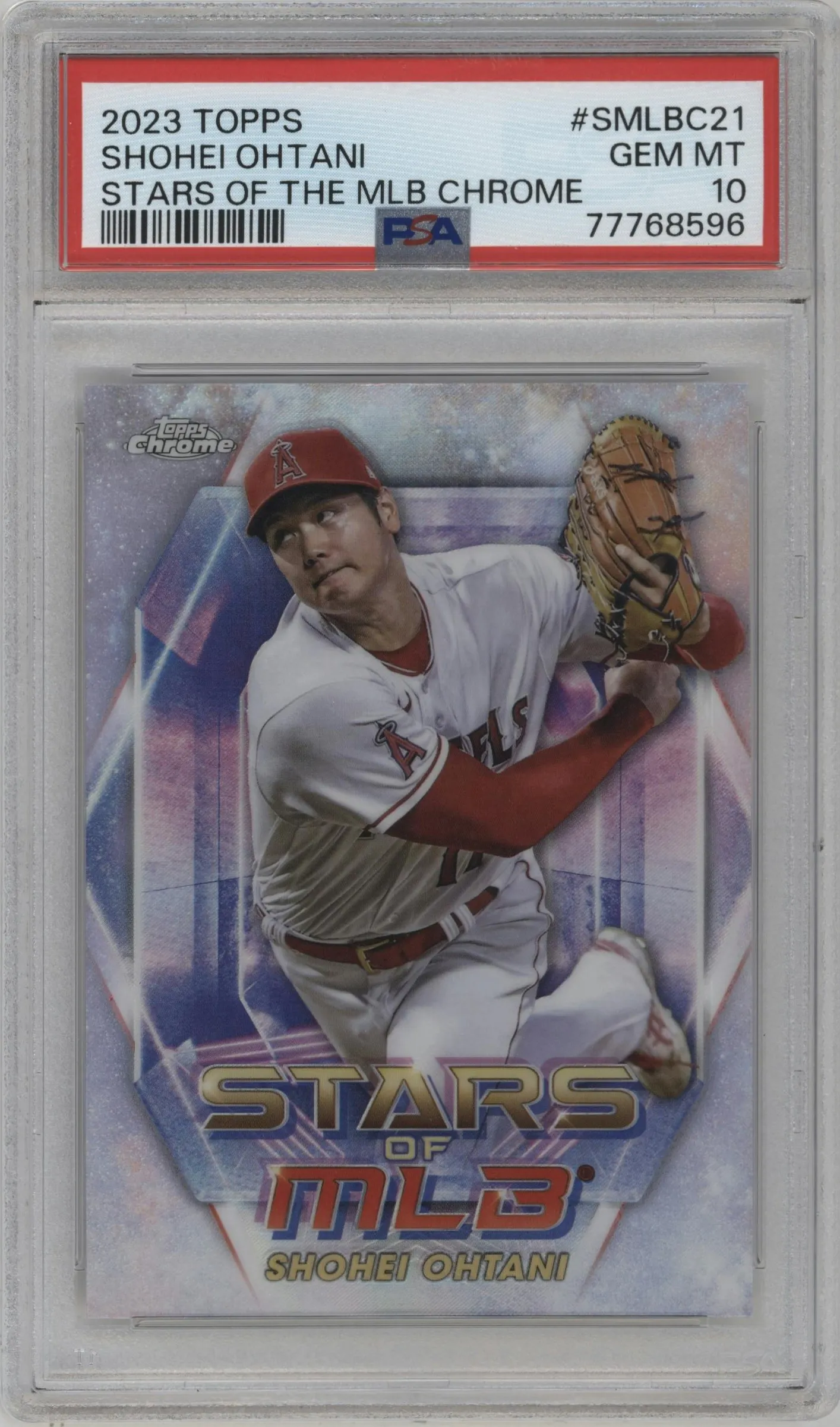 2023 Topps Series 1 Stars of the MLB Chrome Shohei Ohtani #SMLBC-21 PSA 10