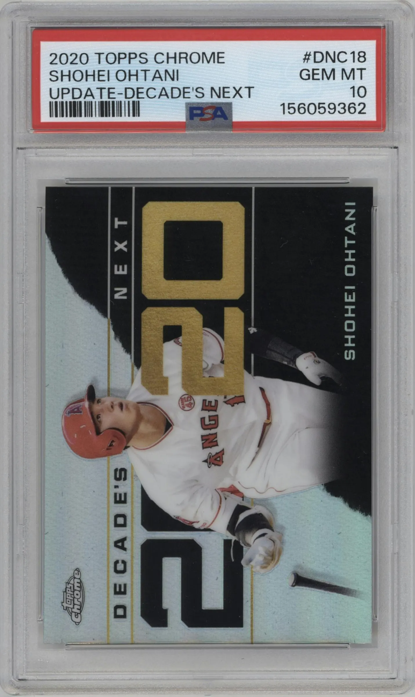 2020 Topps Chrome Update Decade's Next Shohei Ohtani #DNC-18 PSA 10