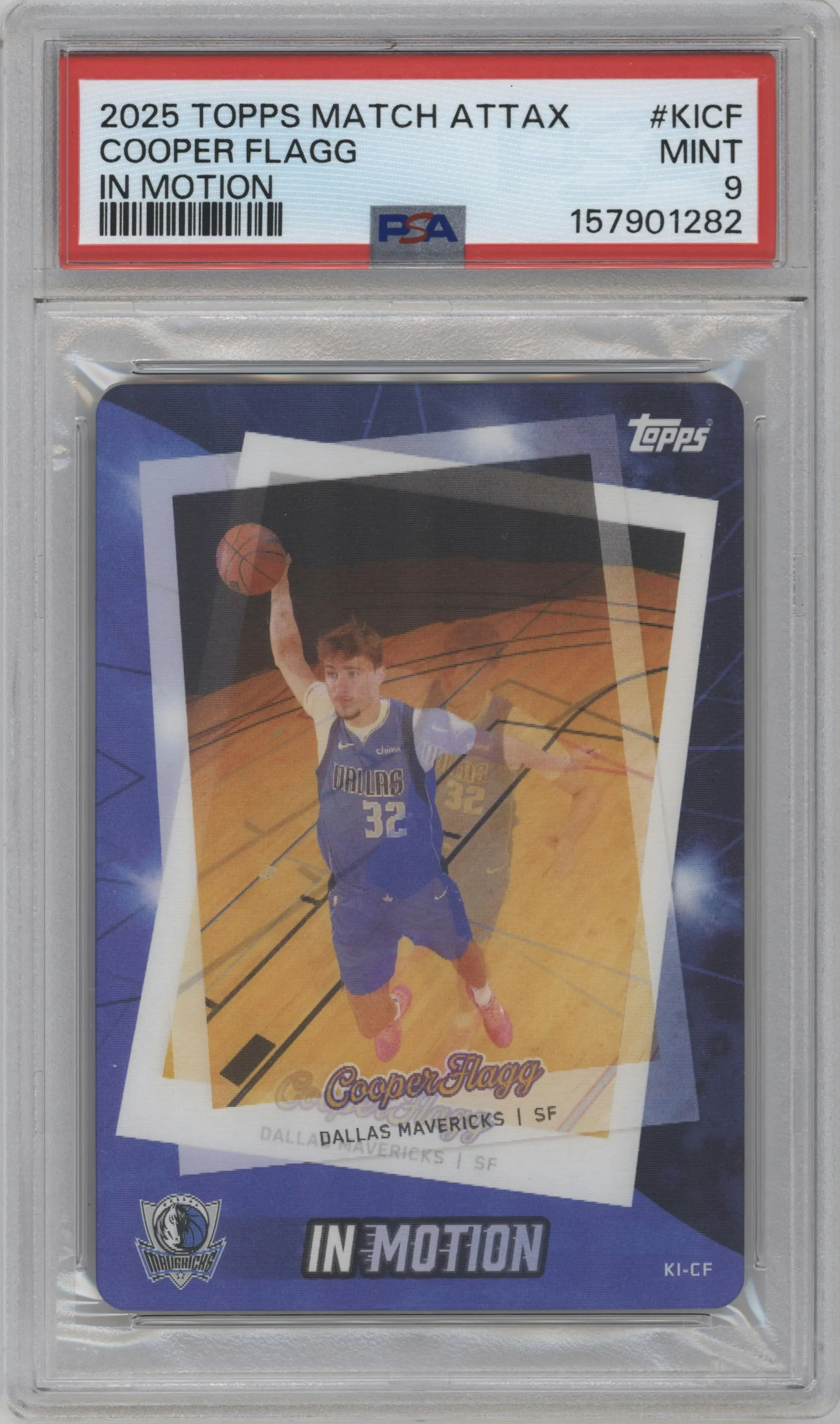 2025 Topps Match Attax In Motion Cooper Flagg #KI-CF PSA 9