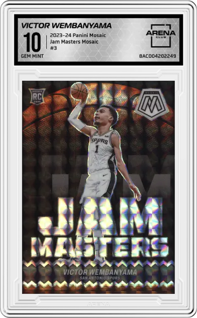 2023 Panini Mosaic Jam Masters Victor Wembanyama Mosaic #3 ARENA CLUB 10